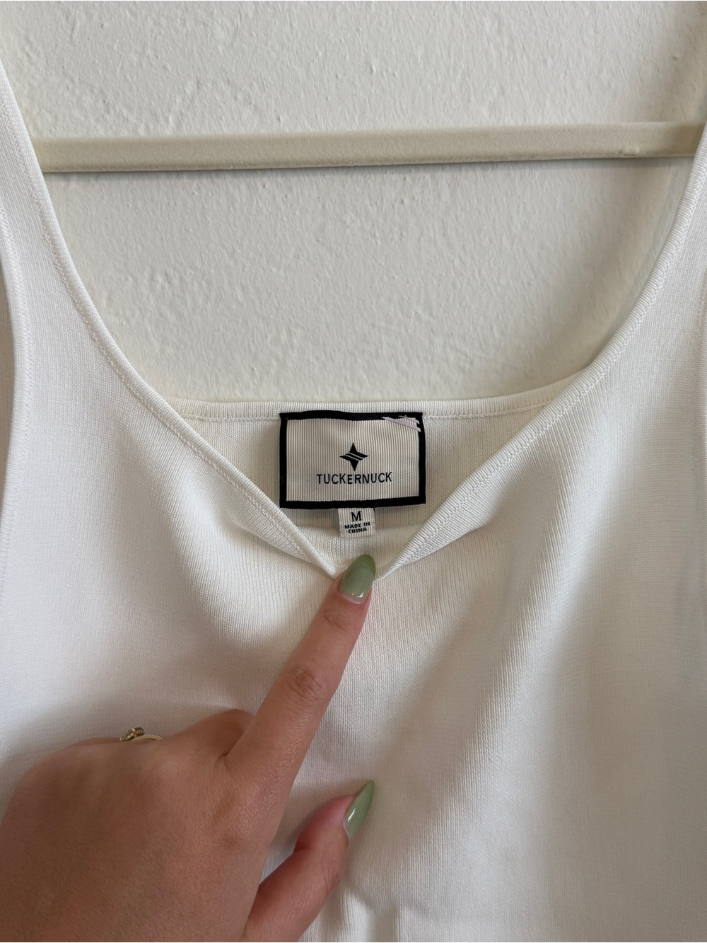 Tuckernuck White Alba Compression Tank - NWOT